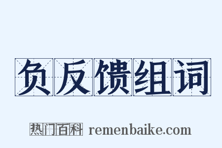 负反馈组词是什么意思的图片
